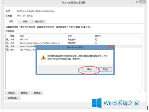 Win8ϵͳHostsļ޸ĺ޷Ȩ޽